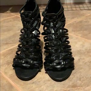 Black caged wedges